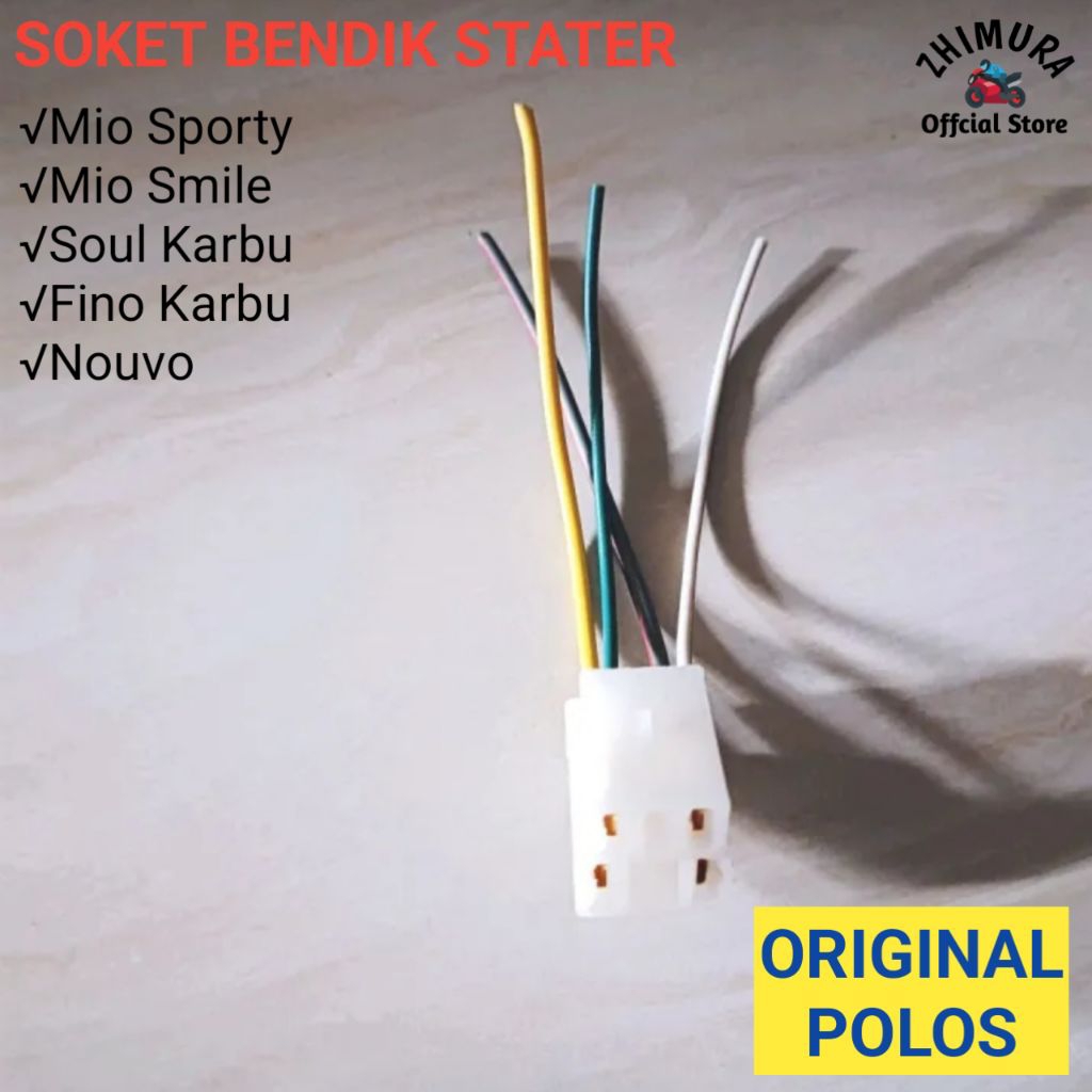Soket Bendik Stater Starter Mio Sporty Nouvo Mio Smile Soul Karbu Fino Karbu ORIGINAL POLOS