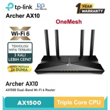 Archer AX10 AX1500 Wi-Fi 6 Router