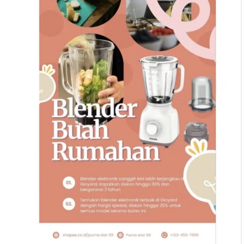 Blender philips mika 1.5 liter