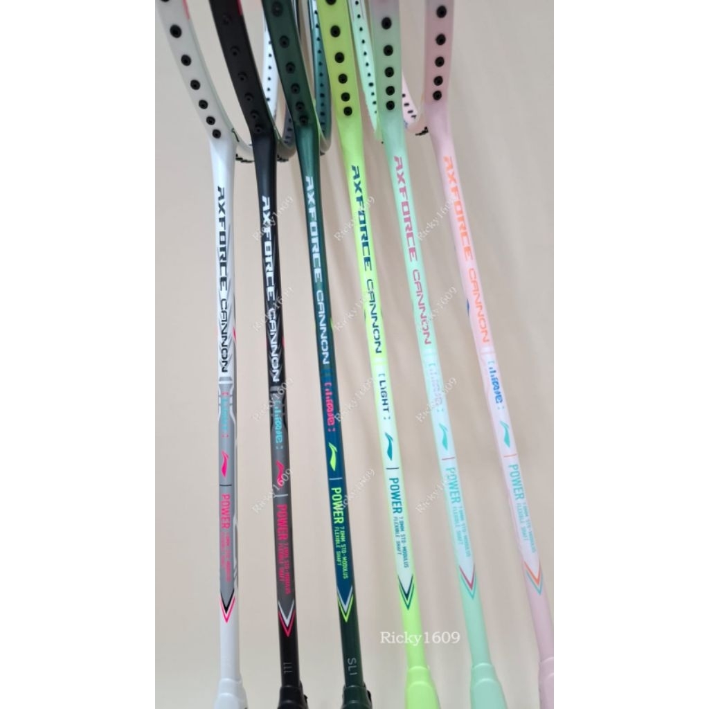 NEW RAKET BADMINTON LINING AXFORCE CANNON SERIES - RAKET LINING AXFORCE CANNON SERIES (WHITE - BLACK