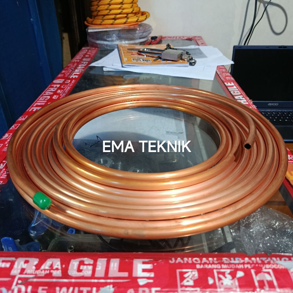 pipa tembaga kyowa 10mm×1mm×15mtr