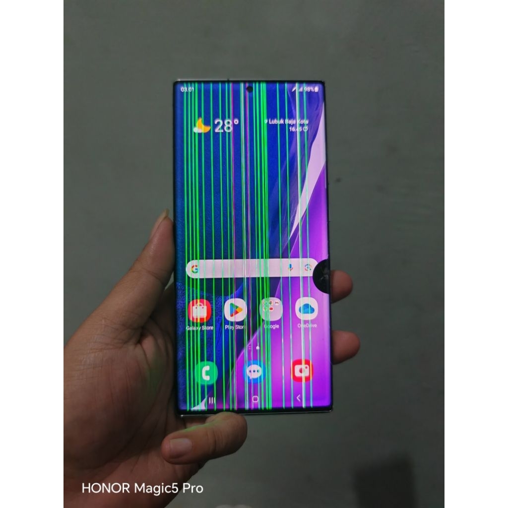 Samsung galaxy Note 20 ultra 5G putih minus lcd bergaris & tompel ram 12/256gb second Singapore ex i