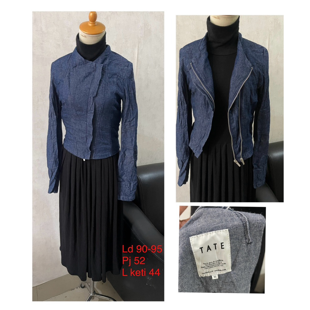 jaket jeans wanita model ramones jaket denim jaket motor wanita