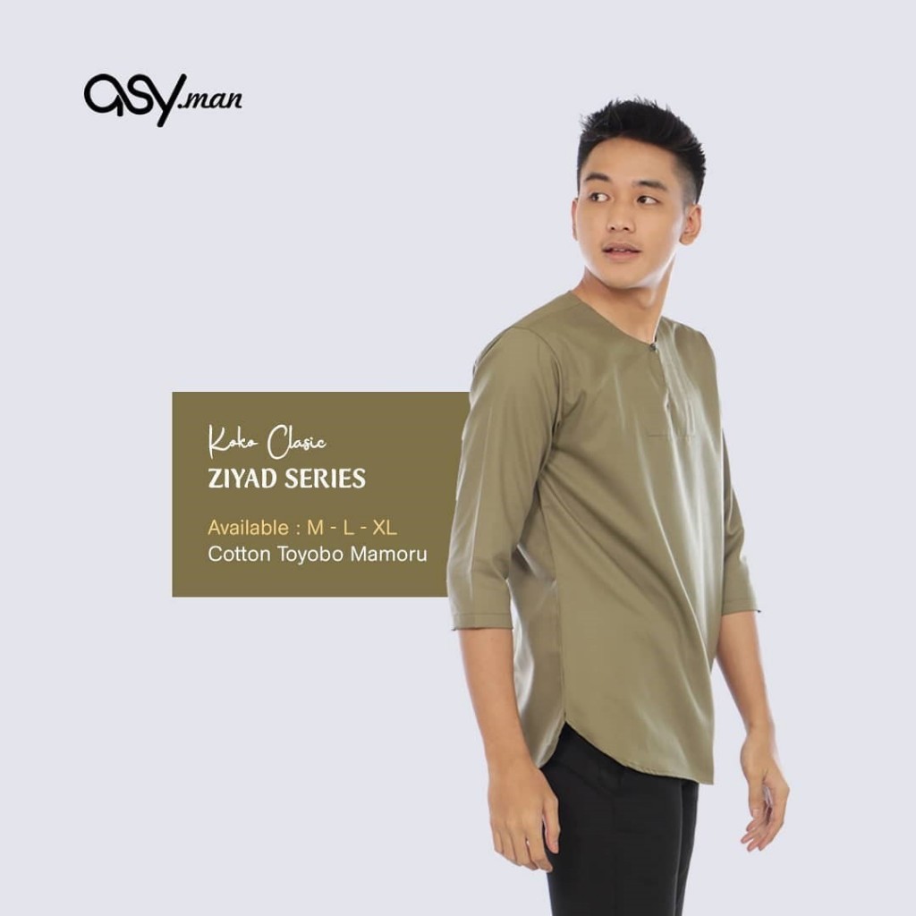 Kemeja Koko Pria Dewasa Premium | Koko Kemeja Pria OLIVE & Burgundy Jumbo Baju Kemeja Muslim Elegan