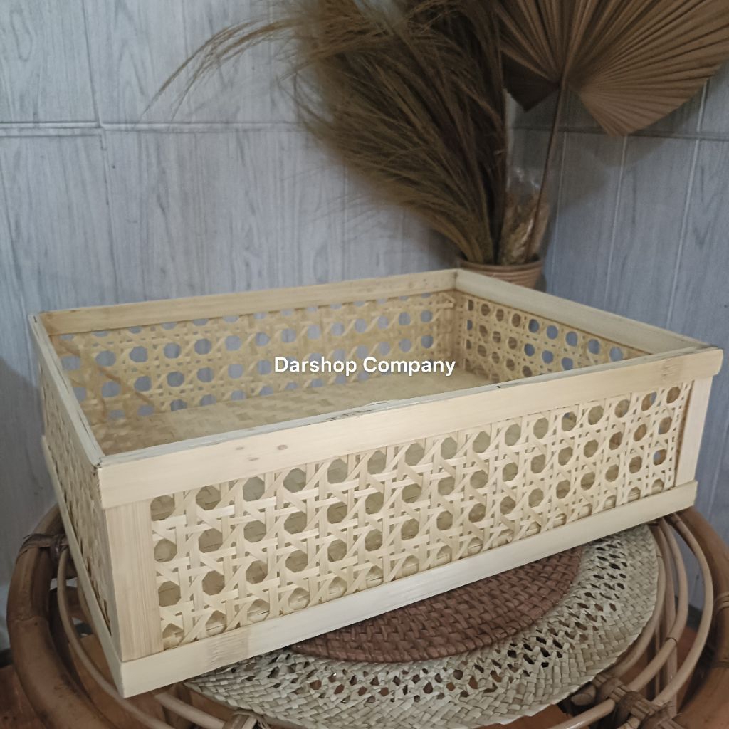 Kotak Tumpeng Tempat Nasi Bambu Anyaman Premium