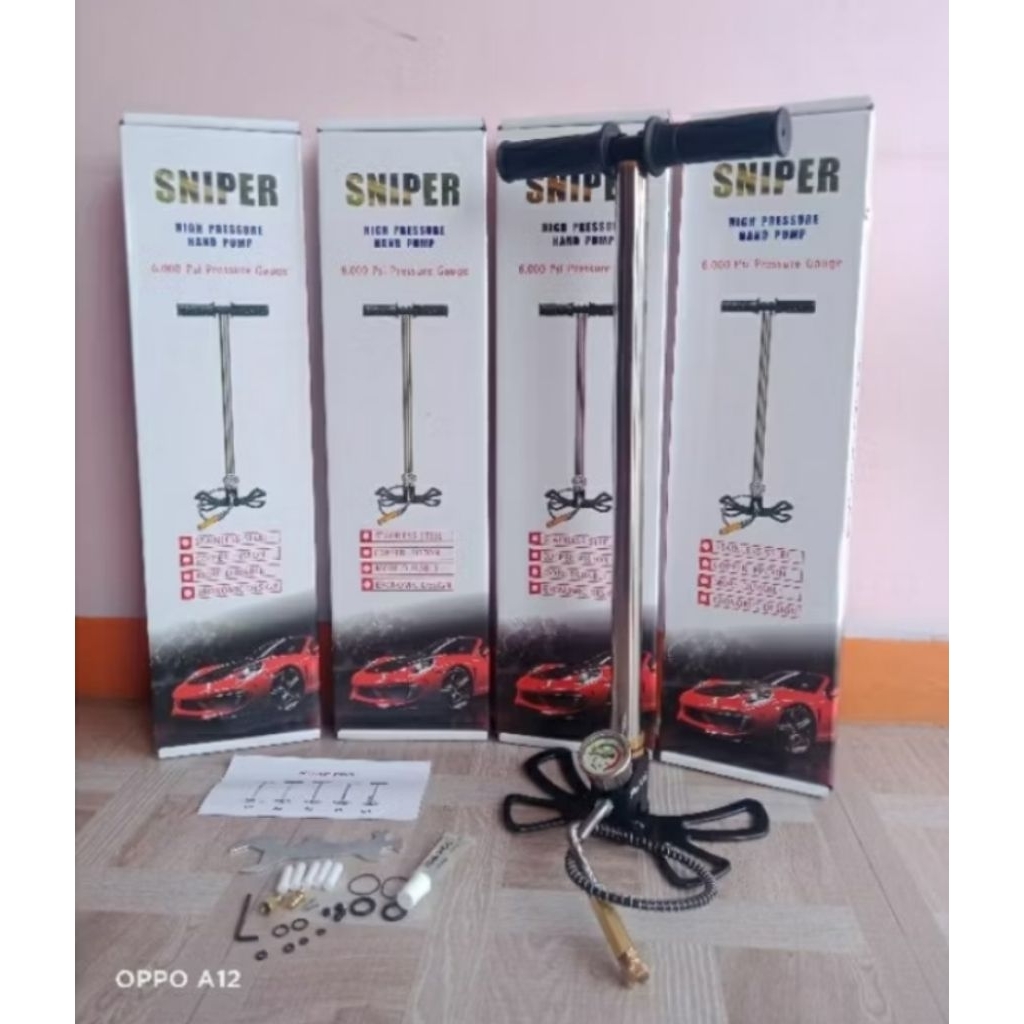 pompa sniper 6000psi kaki lipat terbaru