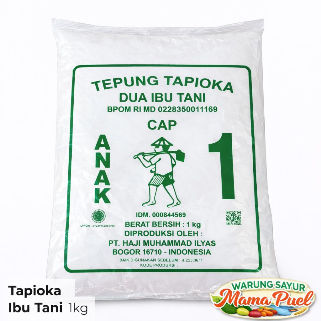 TAPIOKA DUA IBU TANI CAP ANAK TANI 1KG TEPUNG SINGKONG HALUS BERSIH