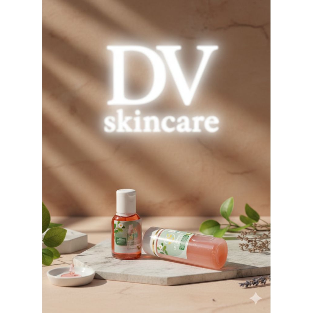 Facewash dan Toner DV Skincare whitening yang bisa membersihkan wajah dari noda noda yang membandel