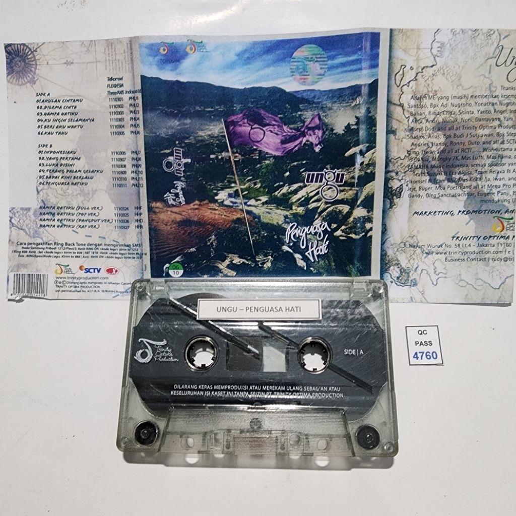 Kaset pita Ungu / Penguasa Hati (Tanpa Cover/ Cover Copy an)