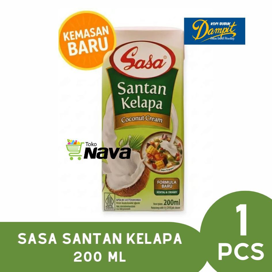 Sasa Santan Kelapa Cair 200ml / Sasa Santan Kelapa/ Santan Kelapa Sasa 200ml / Sasa