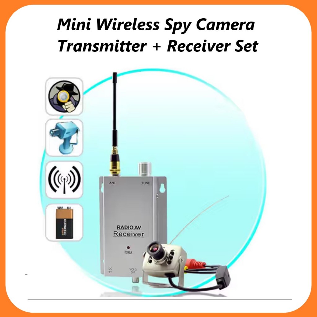 AUTO NET Kamera cctv wireless - Mini Wireless Spy Camera Transmitter + Receiver Set