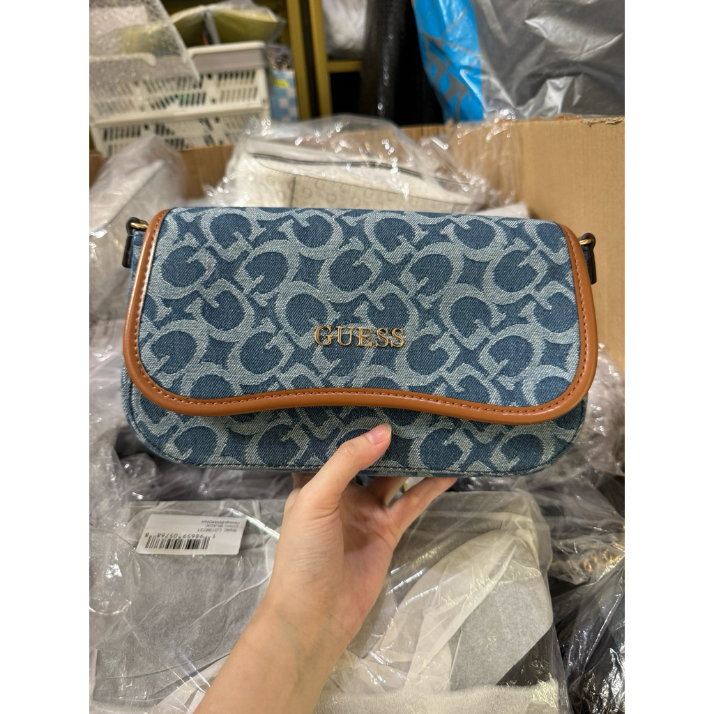Tas Guess Denim Slingbag Original
