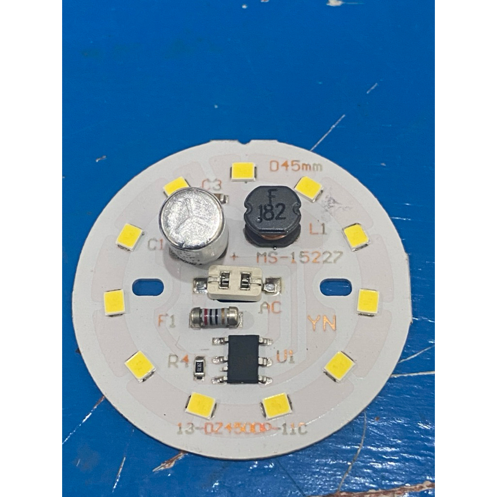 MESIN LAMPU/LED AC 9W PUTIH BM HITAM