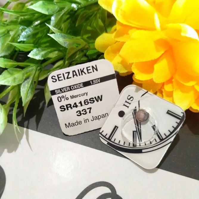 SEIZAIKEN Baterai SR416SW Original Jepang 100% Silver Oxide Tanpa Mercury