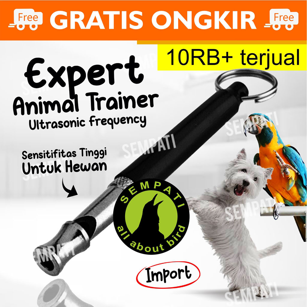 SEMPATI
 PLUIT PELUIT ULTRASONIC WHISTLE DUA NADA MAINAN PANGGILAN BURUNG ELANG PARUH BENGKOK PARROT