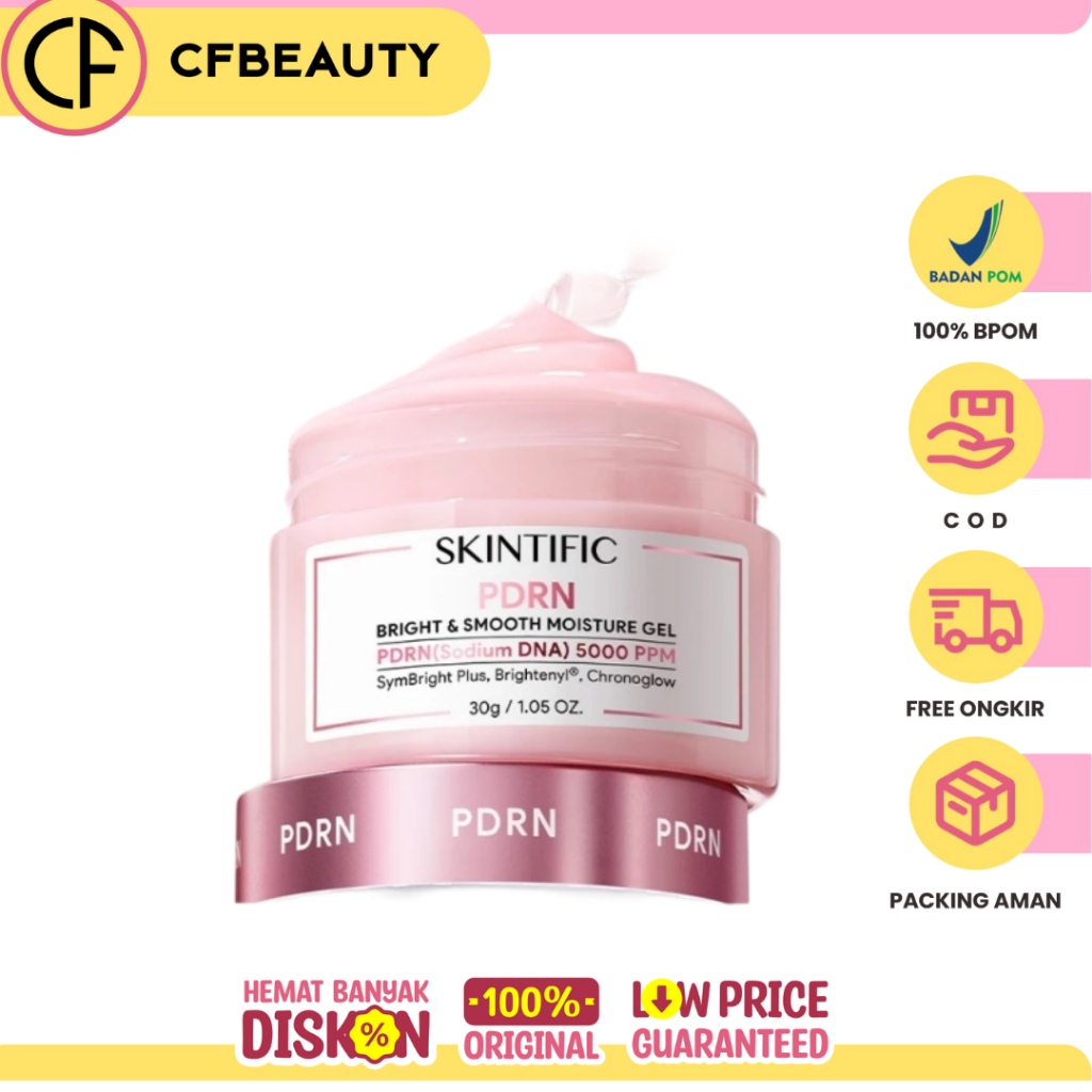 SKINTIFIC-PDRN Bright & Smooth Moisturizer – Brightening & Hydrating Cream Wajah untuk Semua Jenis K