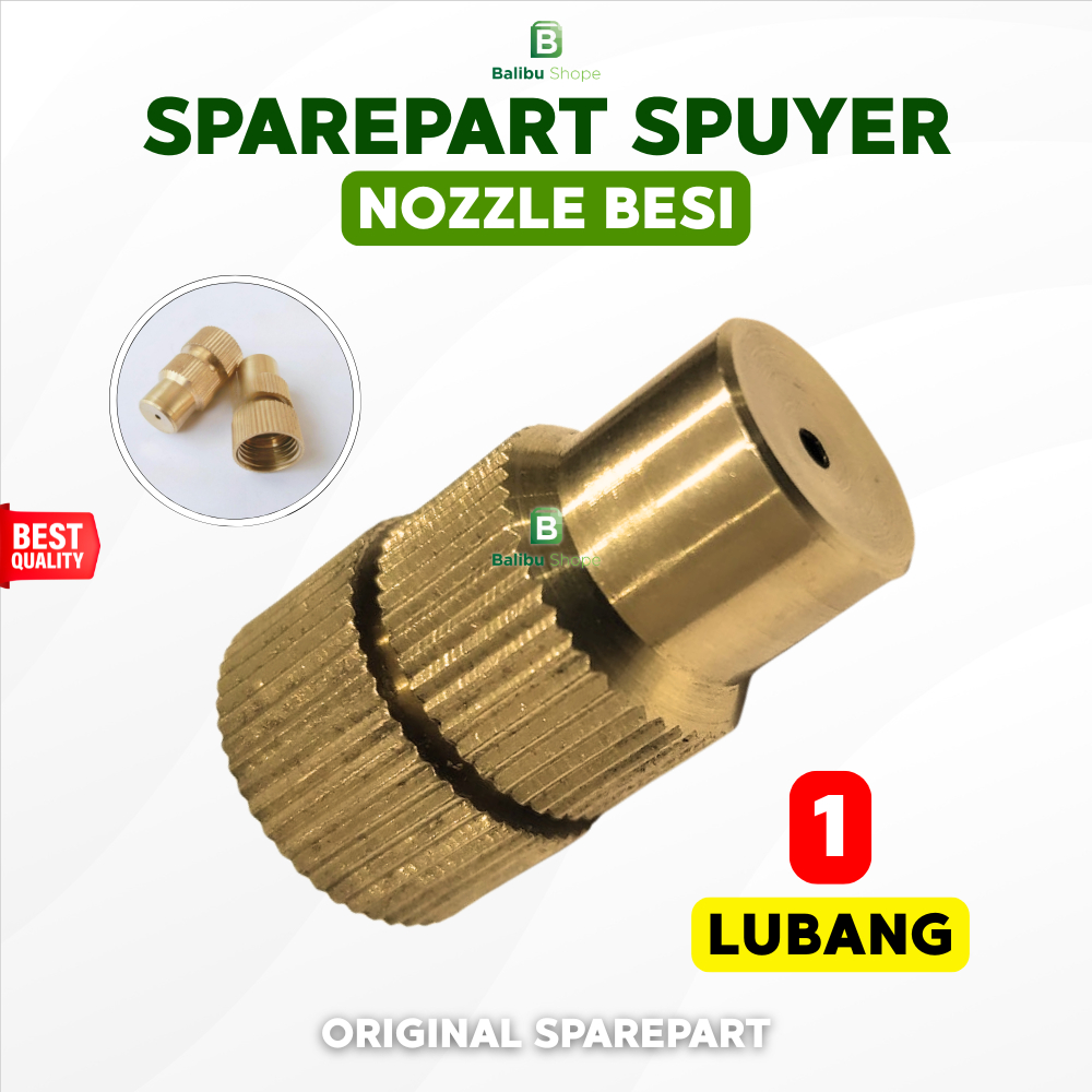 Nozzle Kuningan Spuyer Sprayer Lubang 1
