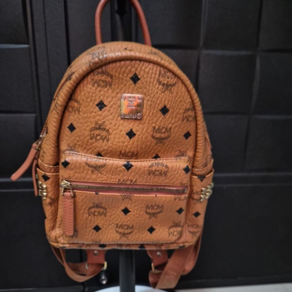 Tas ransel kulit MCM