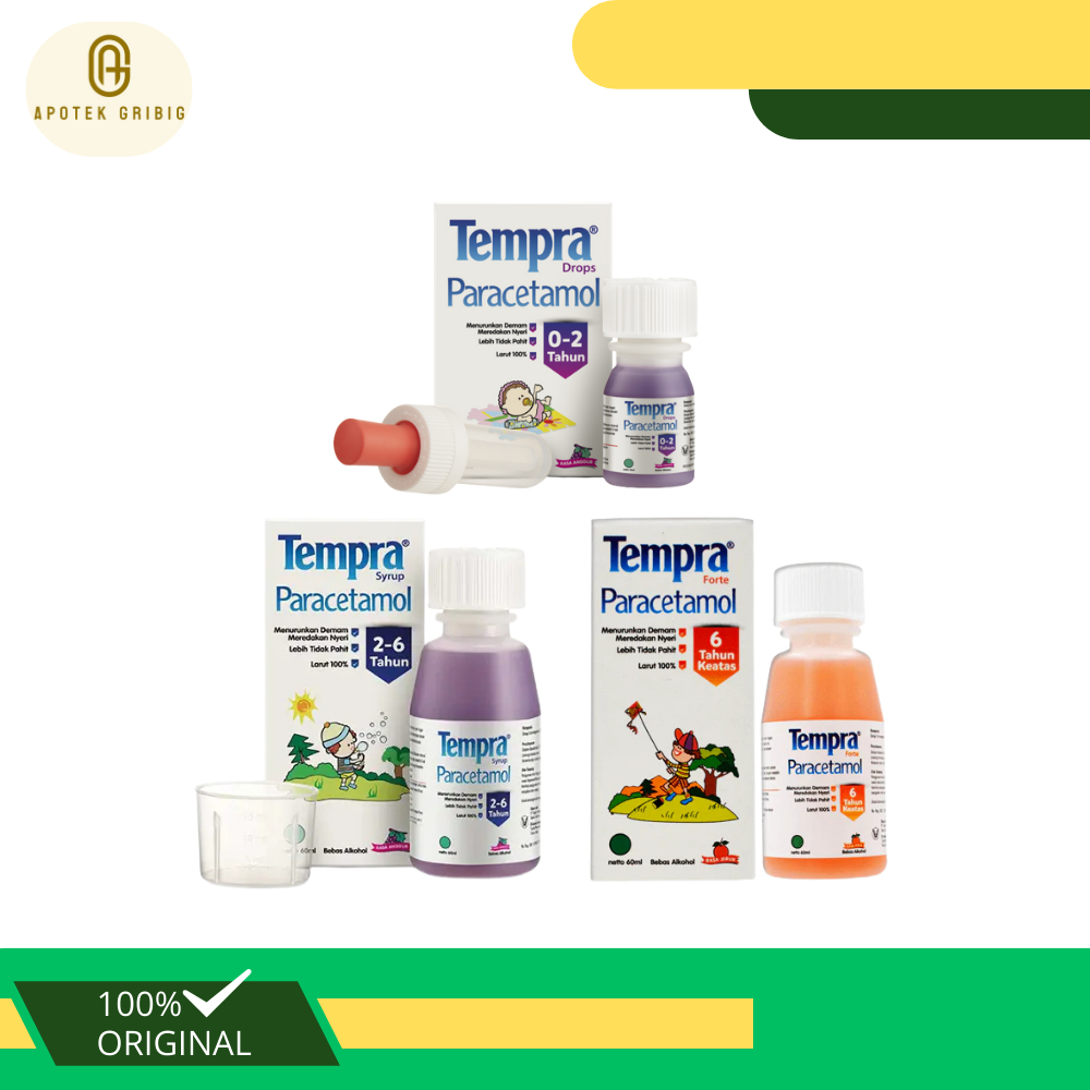 Tempra Sirup Drop Forte - Obat Pereda Demam Anak dan Bayi