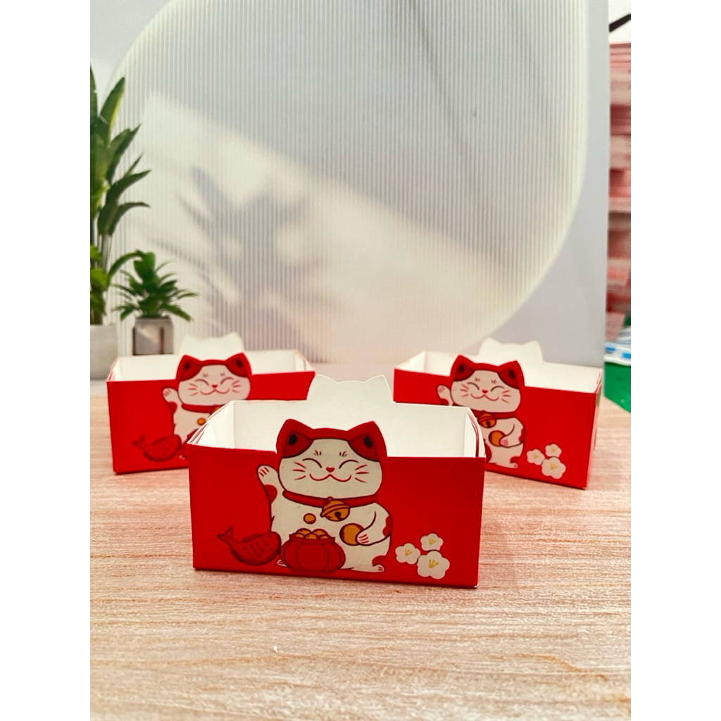 200 pcs tray toast box kemasan roti bakar wadah roti bakar box tray toast bahan ivory putih