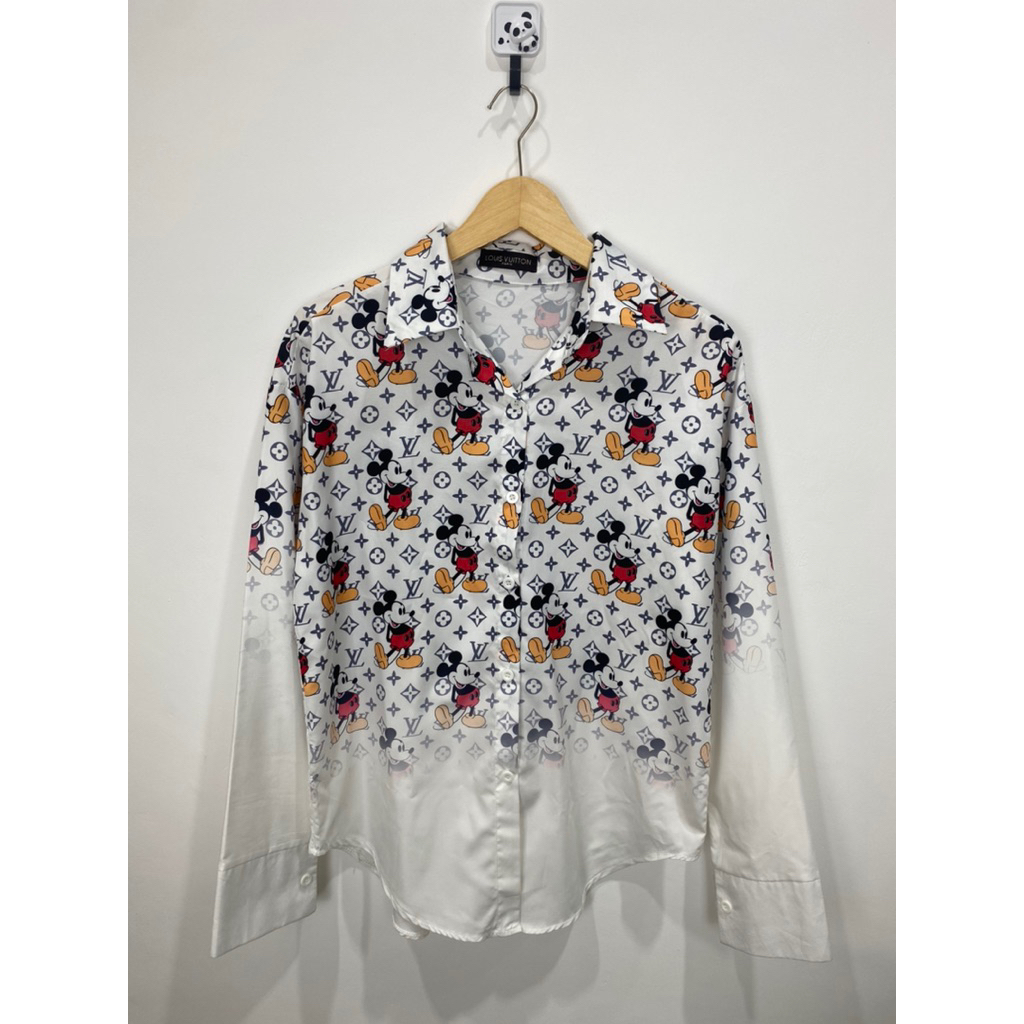 Preloved Kemeja Mickey Mouse Louis Vuitton (A027)
