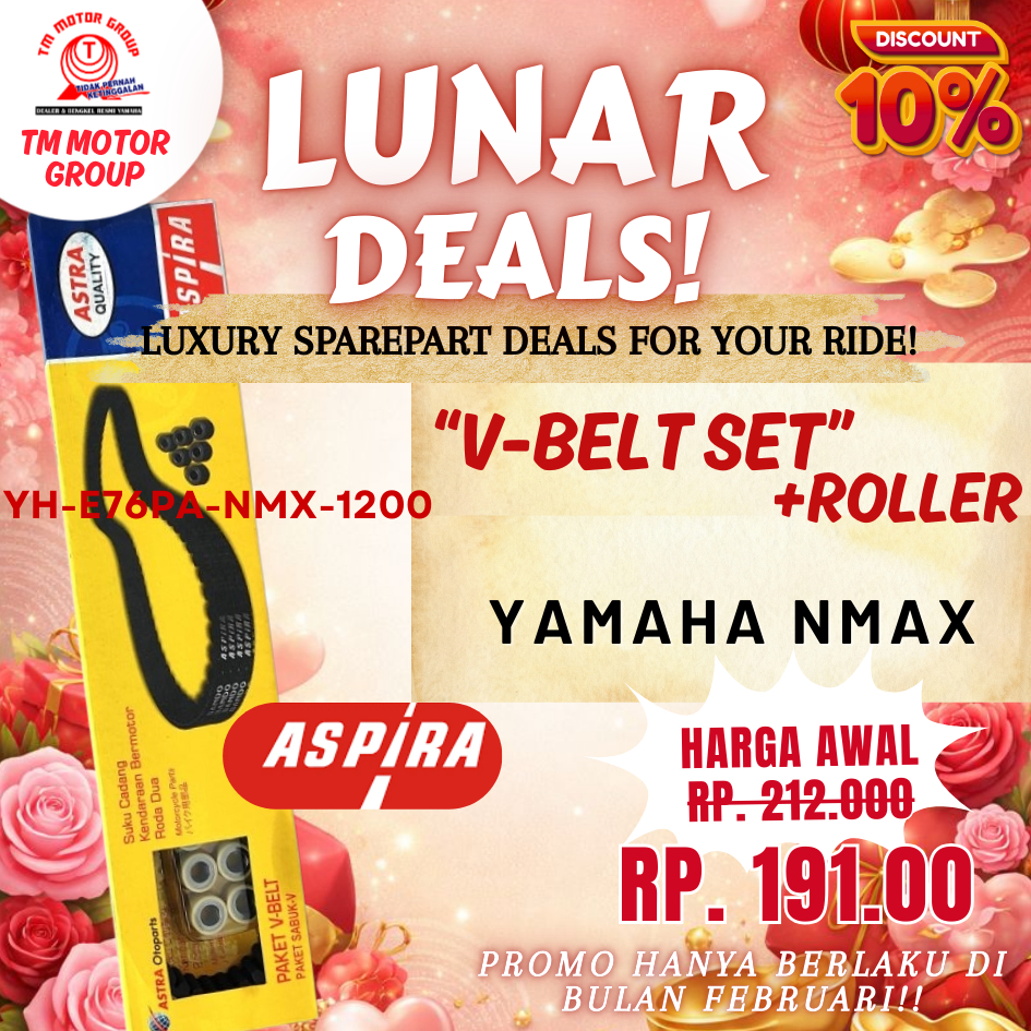 V-BELT SET YAMAHA NMAX ORIGINAL ASPIRA