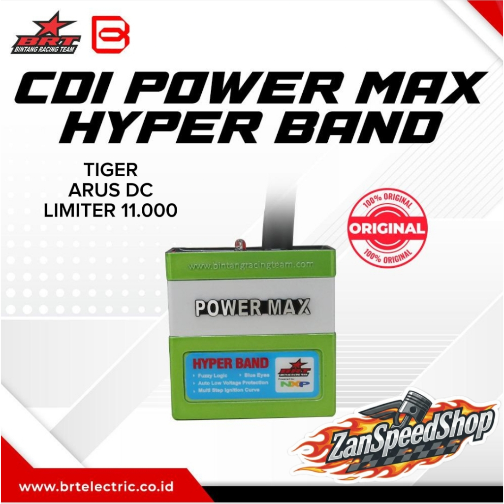 CDI BRT Power Max Hyperband Tiger Arus DC Kode KCJ Limiter 11.000 Original BRT