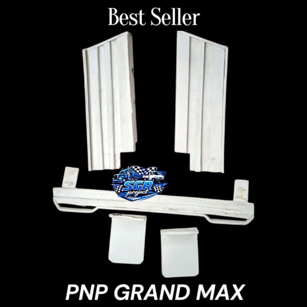 Bamper style herex miniatur PNP mobil pickup grand max tinggal pasang tanpa baut (free double tape)