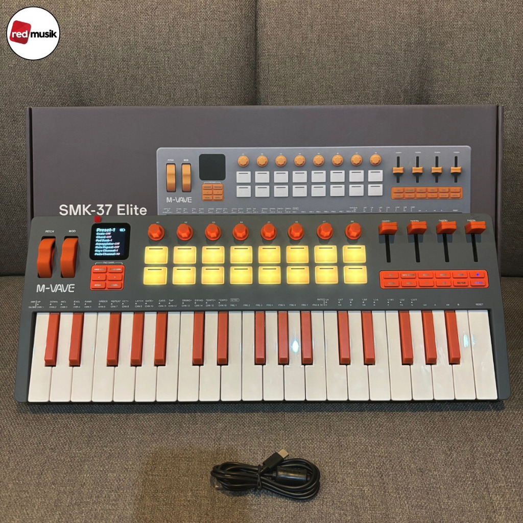 Midi Controller M Vave SMK37 PRO Dan SMK37 PRO Elite Midi Keyboard USB 37 Keys