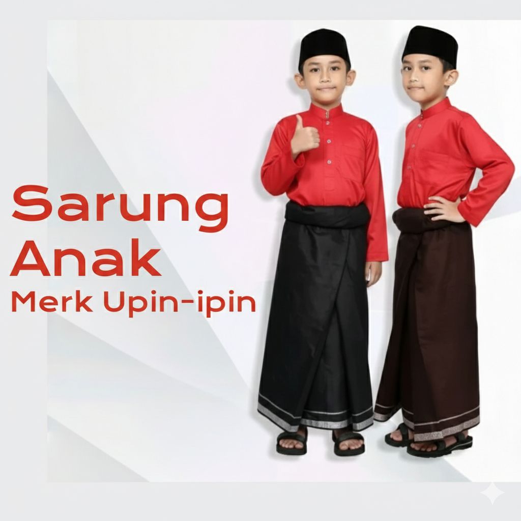 Sarung Anak Upin-ipin / Sarung Sunat / Sarung SD / Sarung Kecil
