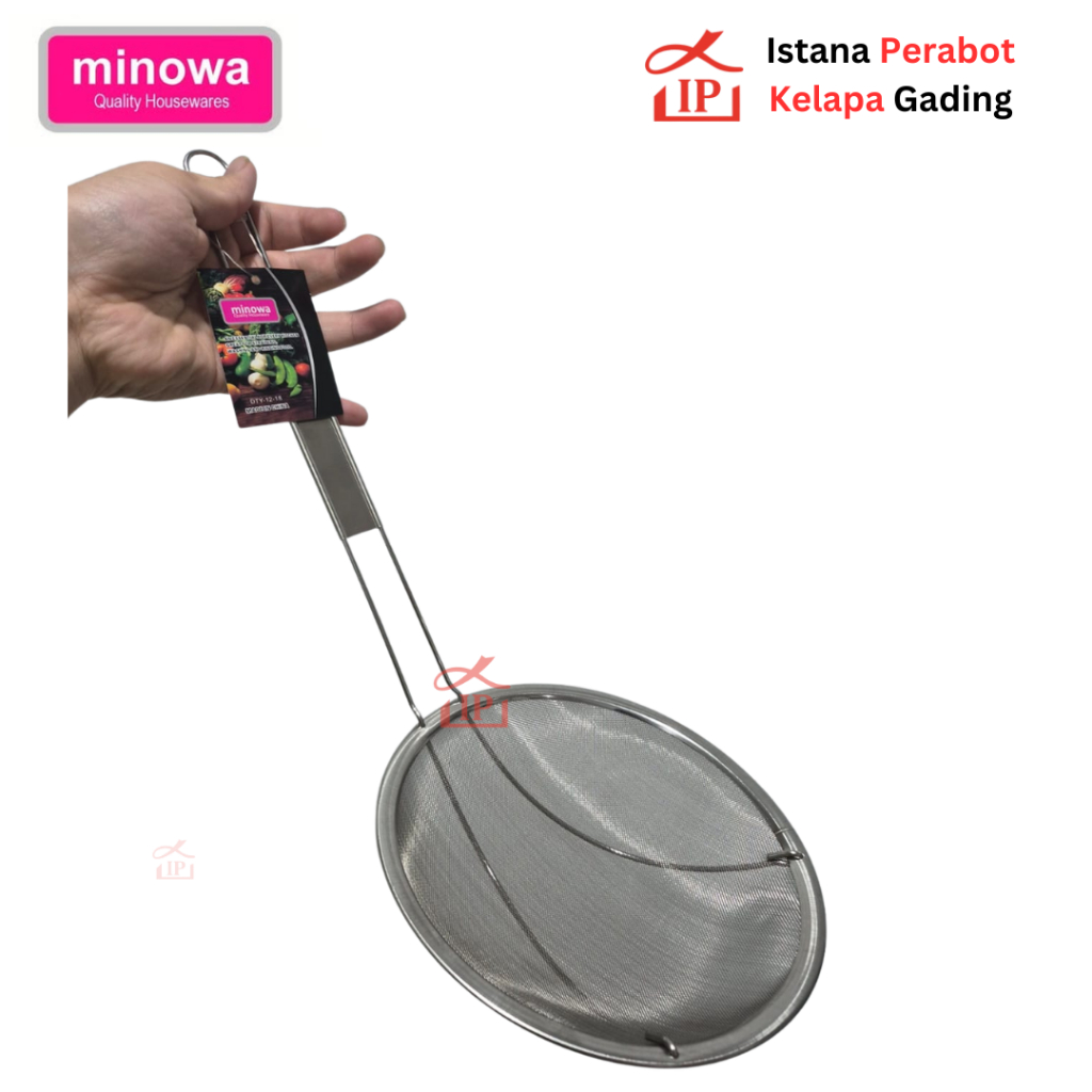 Saringan Mie Stainless Minowa DTY 12-18 / 12-22 – Saringan Dapur 18cm & 22cm