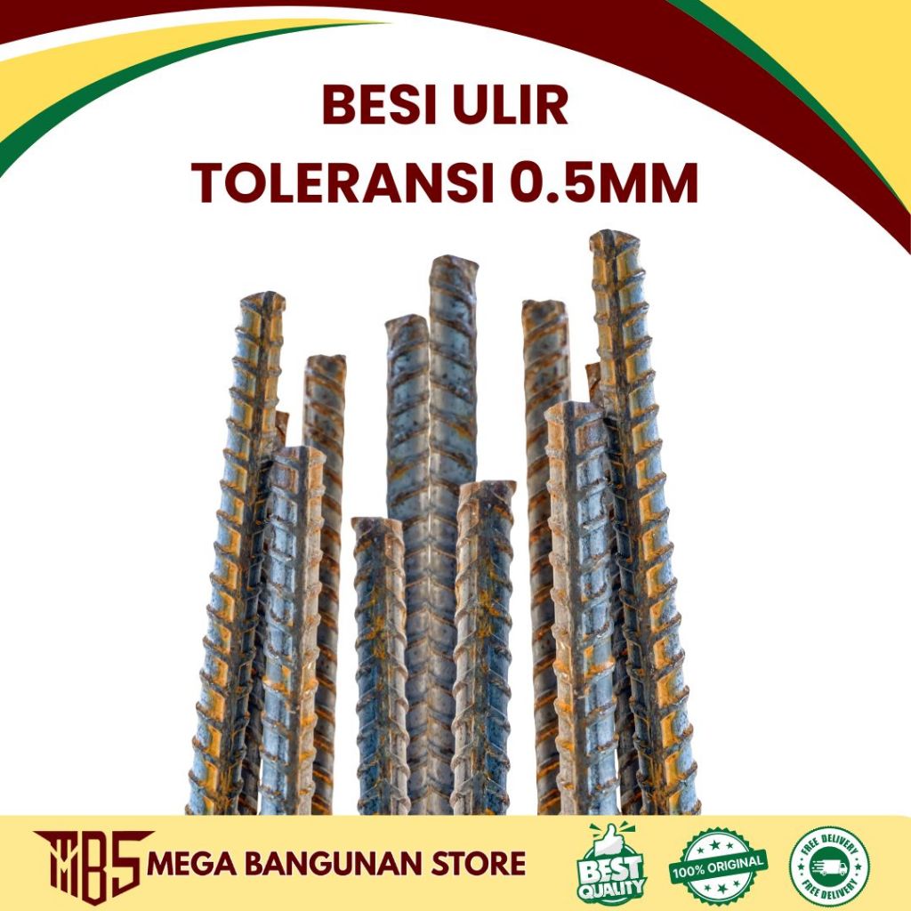 Produk Besi Beton Ulir 16mm SNI Toleransi 0,5mm |25 BATANG