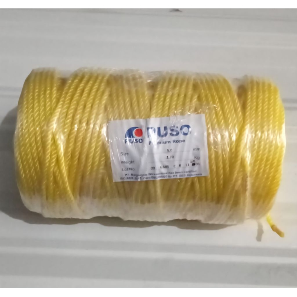 Tambang Plastik 5 mm Merek Puso (Harga per KG)