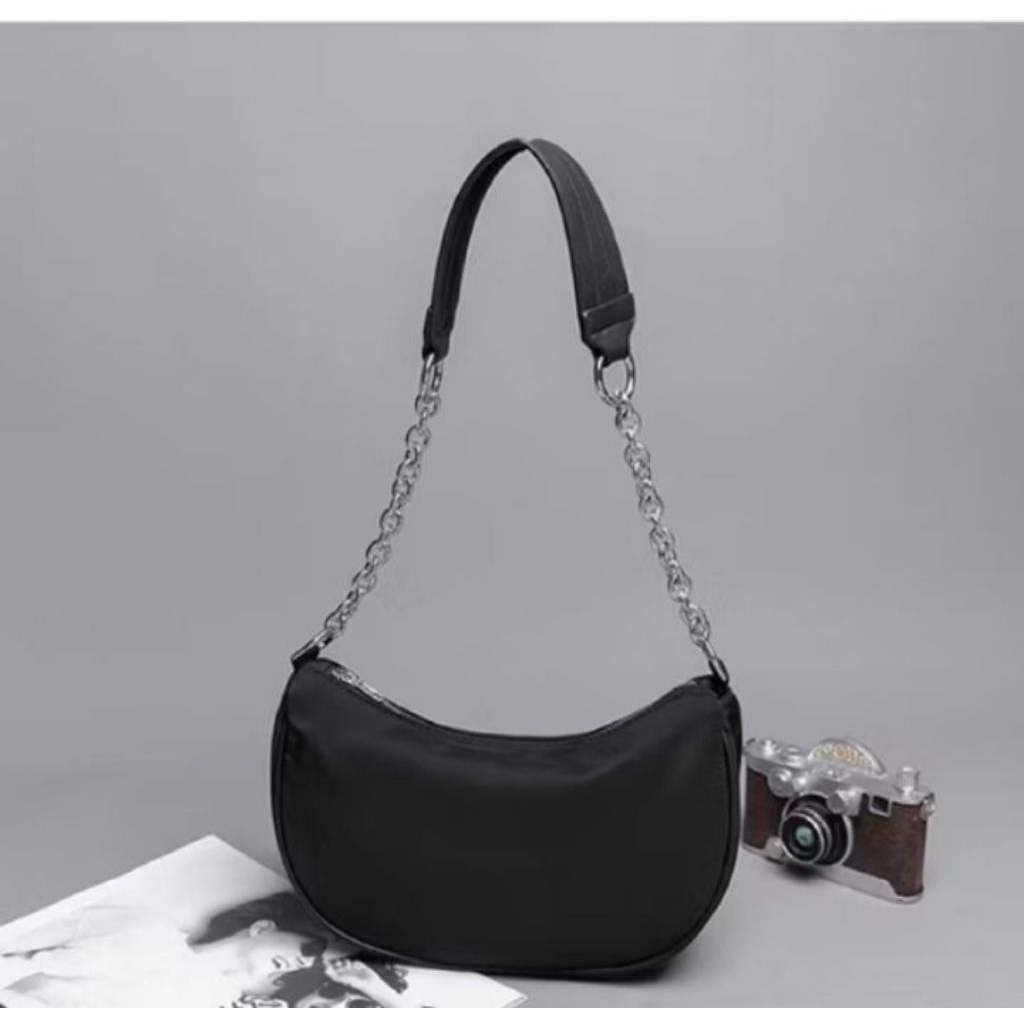 PRELOVED TAS SELEMPANG NYLON WANITA TAS BAHU CEWEK 2 IN 1 GC 8206 (BACA DESKRIPSI)