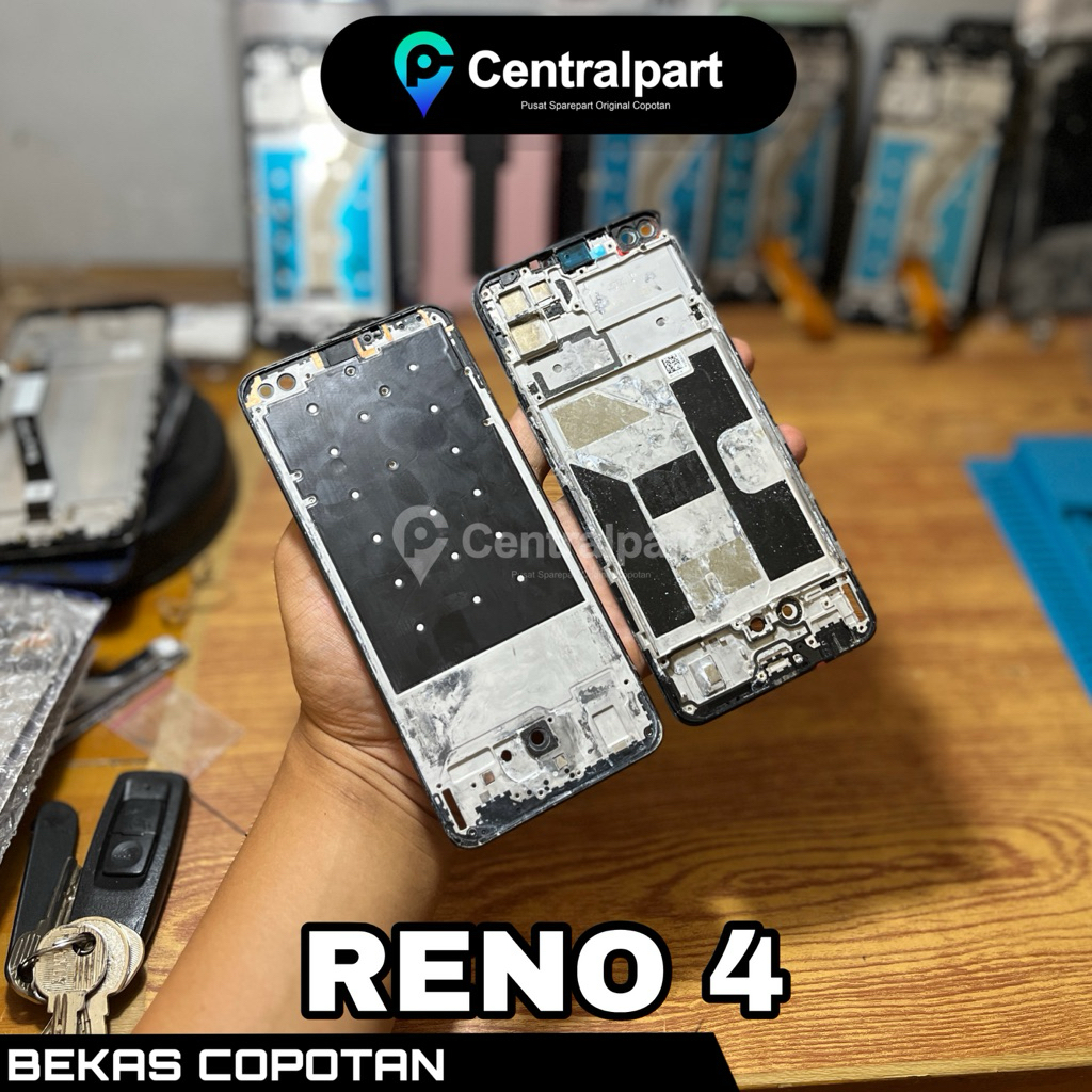 [F]FRAME RANGKA TULANGAN LCD FOR OPPO RENO 4 4G ORIGINAL COPOTAN