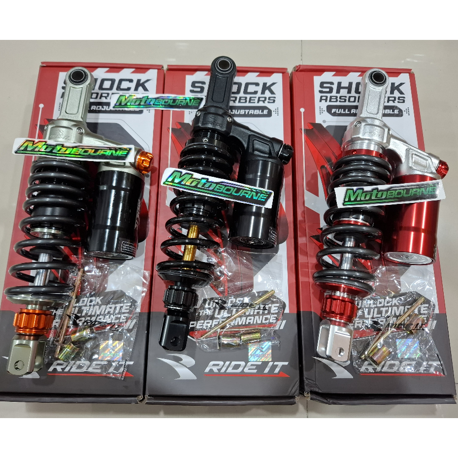 SHOCK SHOCKBREAKER BELAKANG TABUNG ATAS RIDE IT HYPERLOOP VARIO 125 /150 325mm Ride It ORIGINAL