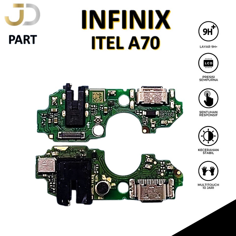 PCB PAPAN CONEKTOR CAS INFINIX ITEL A70 + CONNECTOR CHARGER / PAPAN CAS ORI ORIGINAL 100%