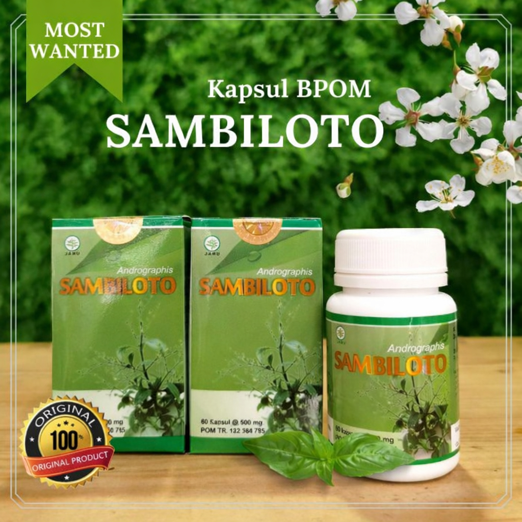 Sambiloto toga nusantara 50 kapsul bpom original 100%