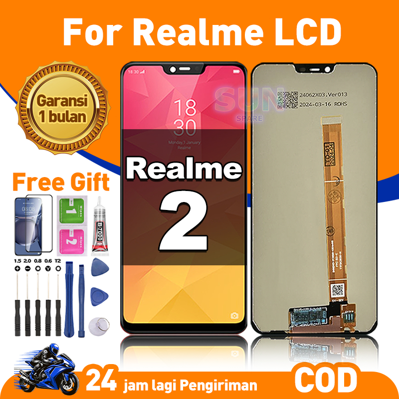 LCD For Realme 2 Fullset HP Touchscreen untuk Glass Touch Screen Digitizer COD