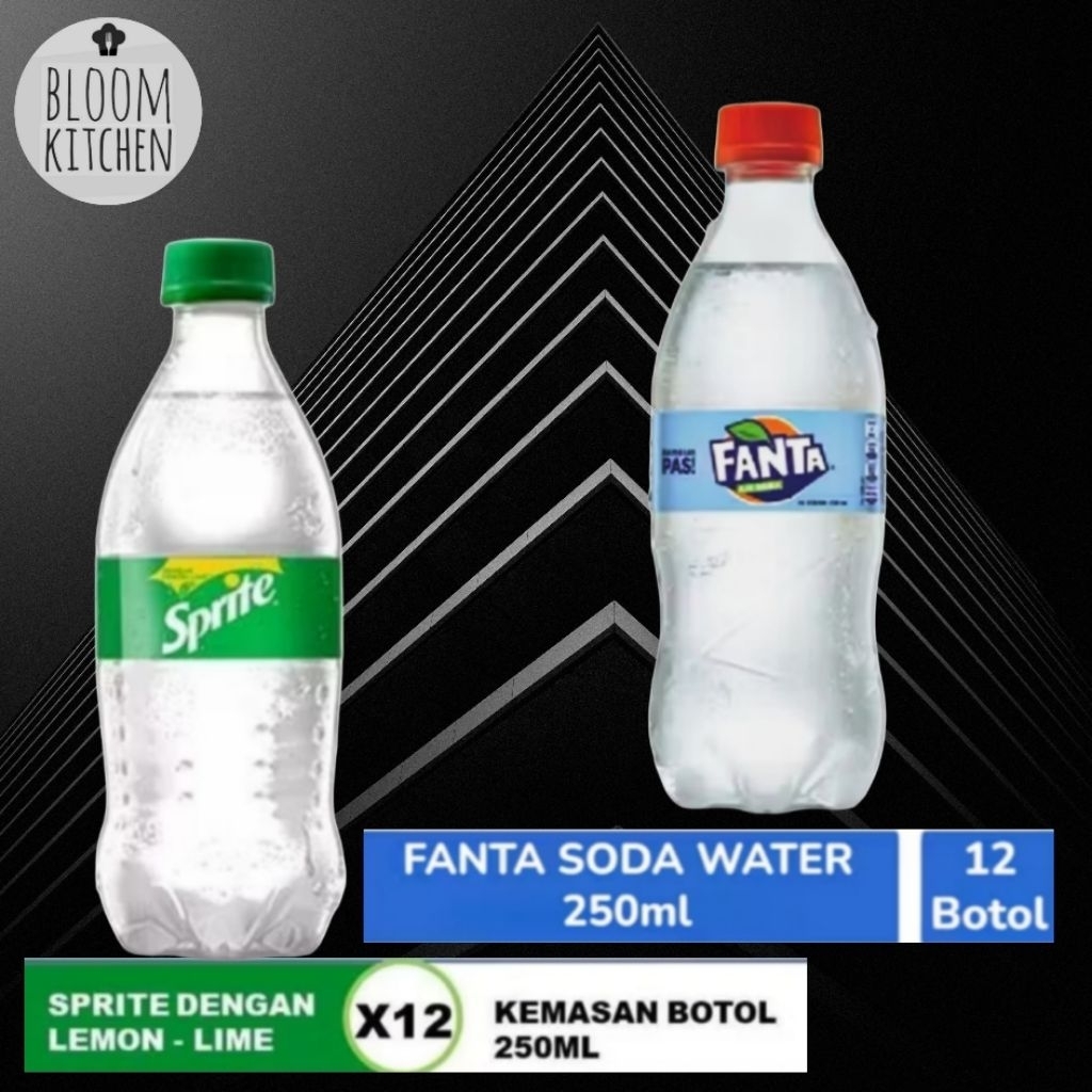 FANTA soda water 250ml / SPRITE 250ml 12 botol