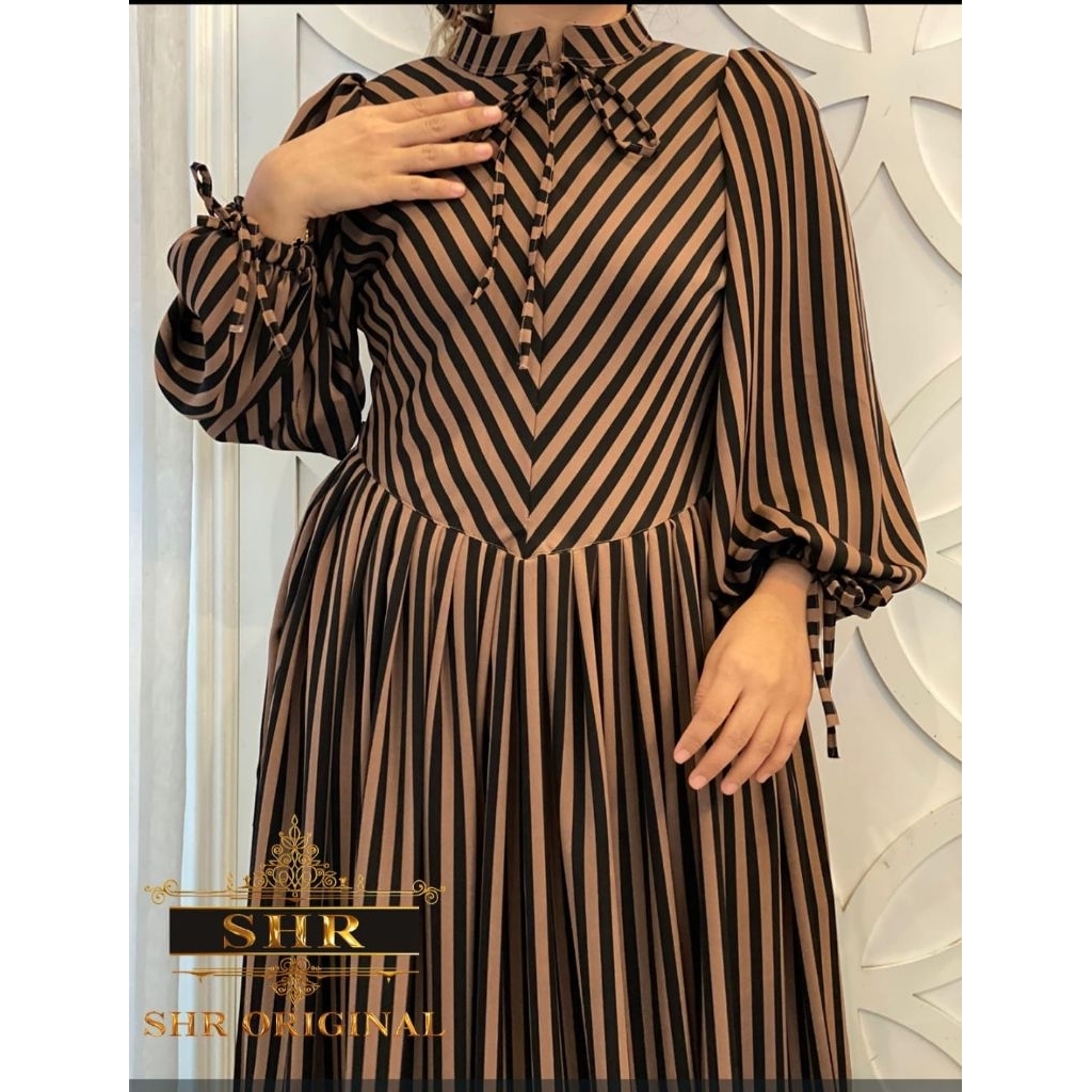 maxi dress model anyar gamis langsing cantik  elegant mewah ori SHR