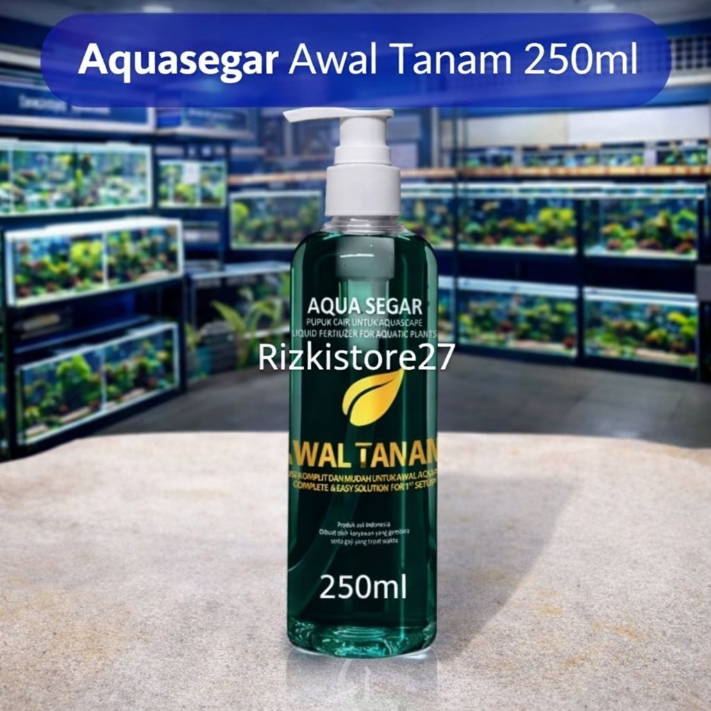 Aquasegar Awal Tanam 250ml – Pupuk Cair Aquascape Pupuk Tanaman Aquarium Liquid Fertilizer