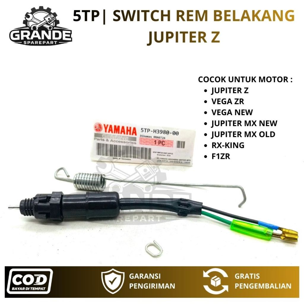 5TP SWITCH REM BELAKANG VEGA ZR / SWIT VEGA NEW / SUIT VEGA ZR MOTOR YAMAHA JUPITER Z / SWITCH REM B