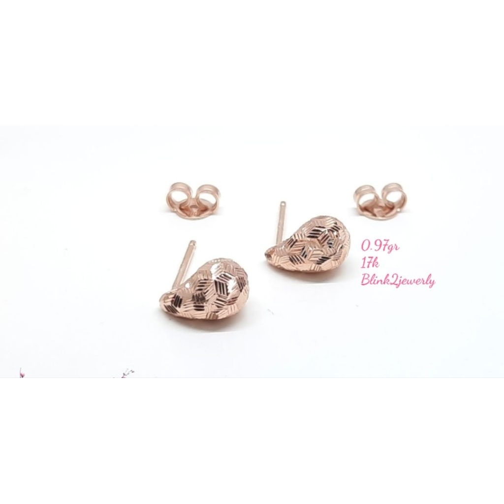 Anting gold tetes 17k/750k
