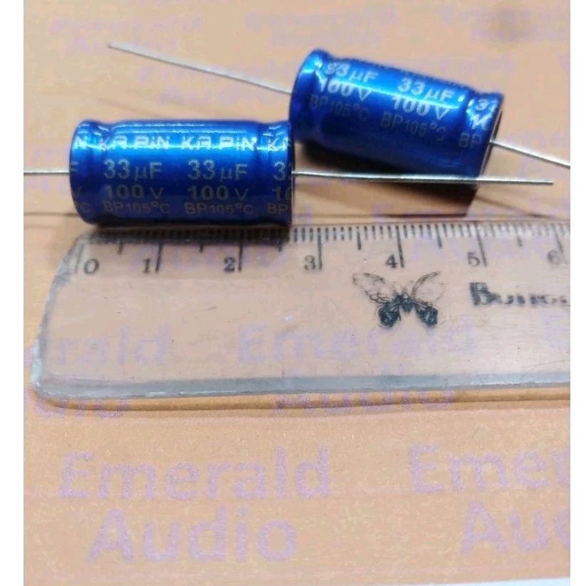 Elco Bipolar 33uf 100volt Kapasitor Bipolar 33uf 100volt