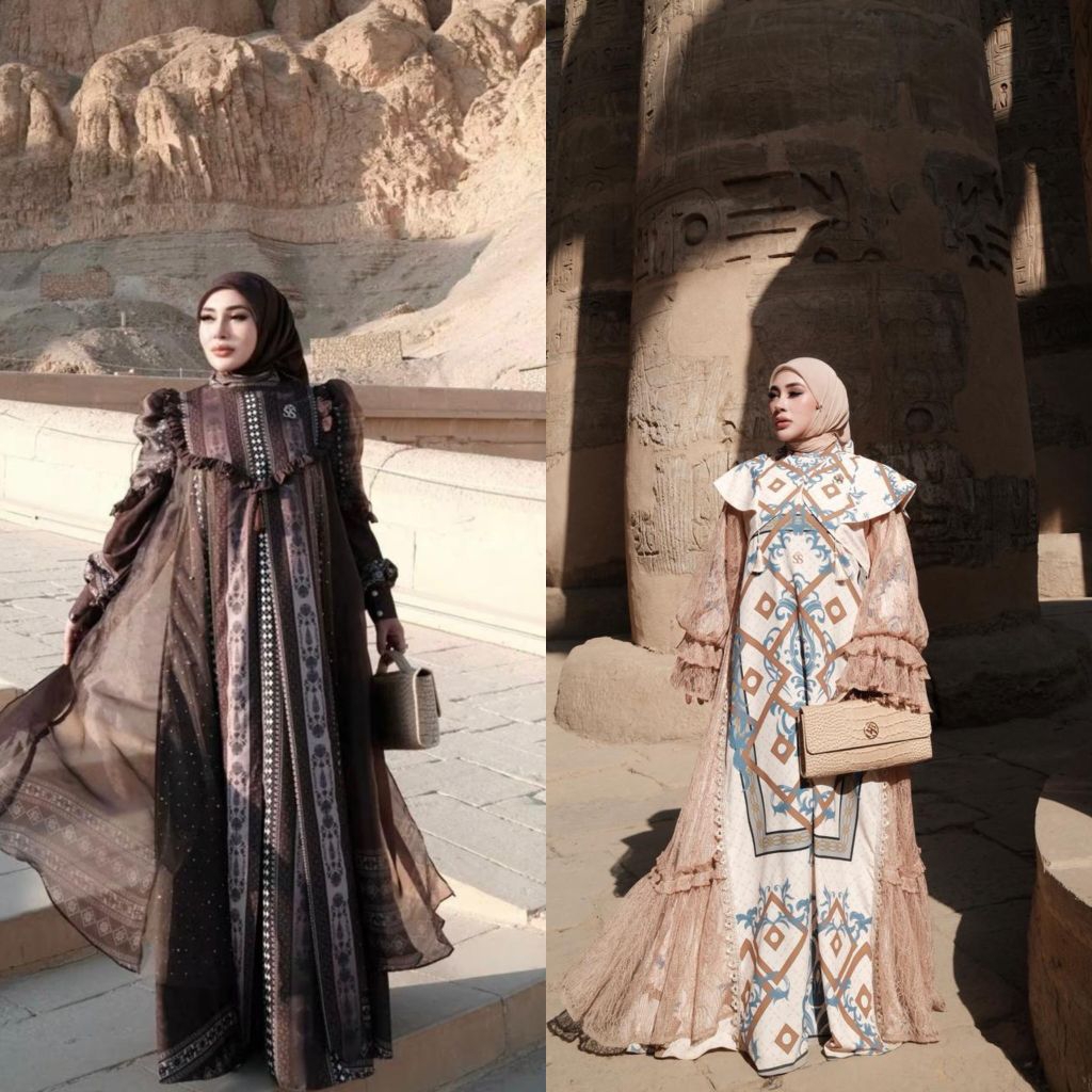 shellasaukia set hijab gamis raya ss