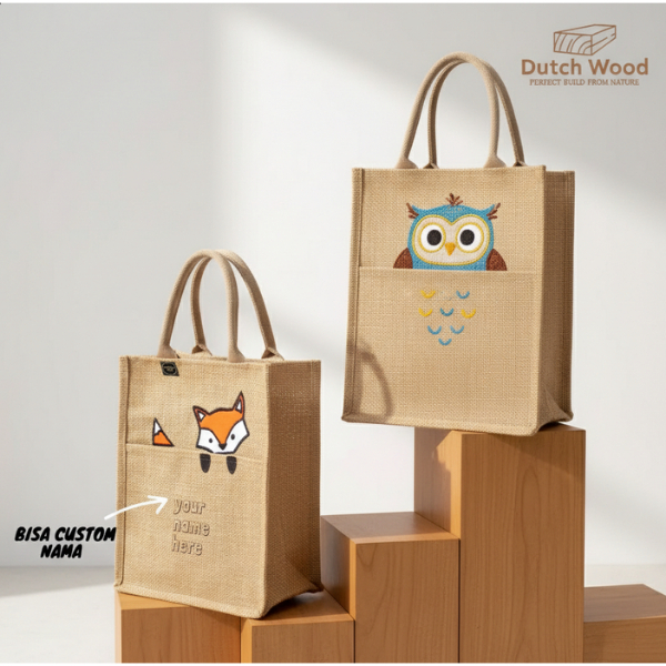 Tas Goni Tote Bag / Tas Karung Goni / Jute Bag - Tas Karung Goni - Karakter