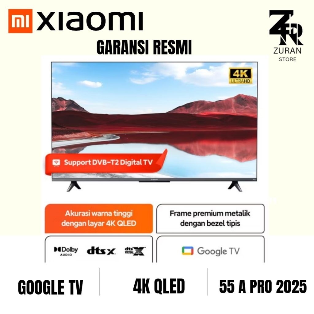 XIAOMI 55 A PRO 2025 QLED 4K GOOGLE TV 55 inch