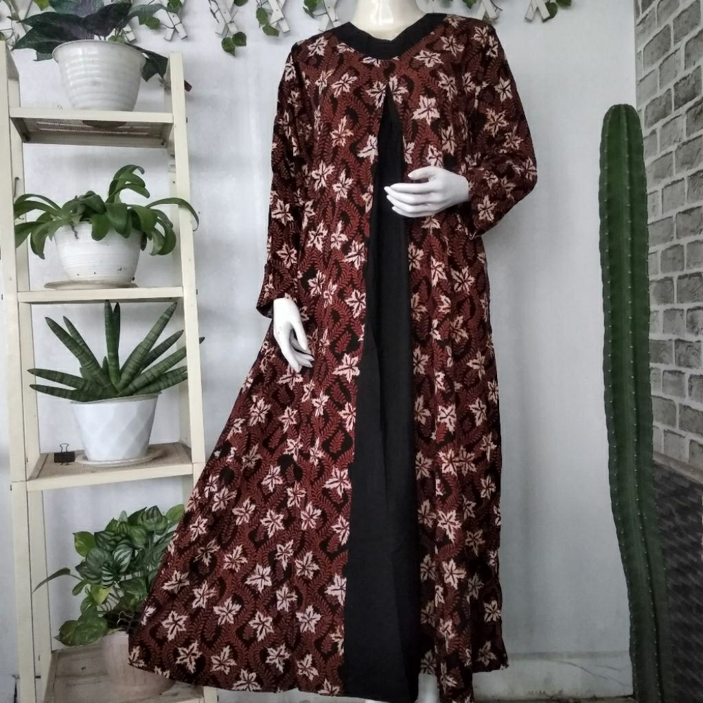 Daster Qonita (Ld108,pb134) Longdress Alicia Sogan UV Batik Pekalongan