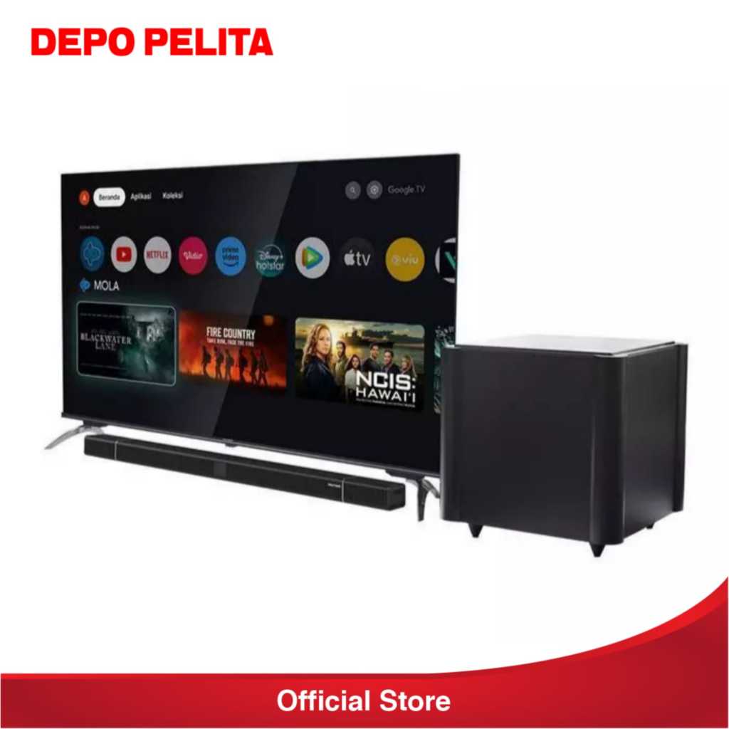 Polytron LED TV 55 Inch 55BUG5058 UHD TV 4K Google TV